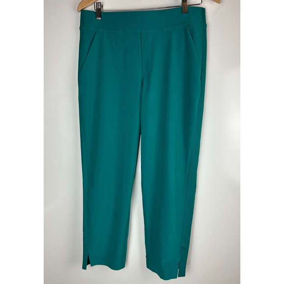 Athleta 2023 Brooklyn Ankle Pant Emerald Green Stretch Women's Size 10 Petite - Picture 12 of 13